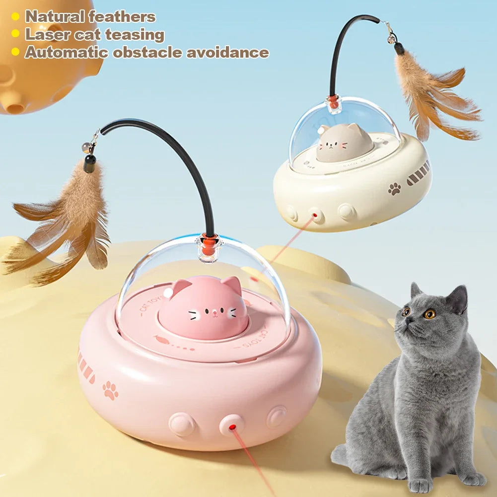 Gioco interattivo automatico per gatti con teaser intelligente