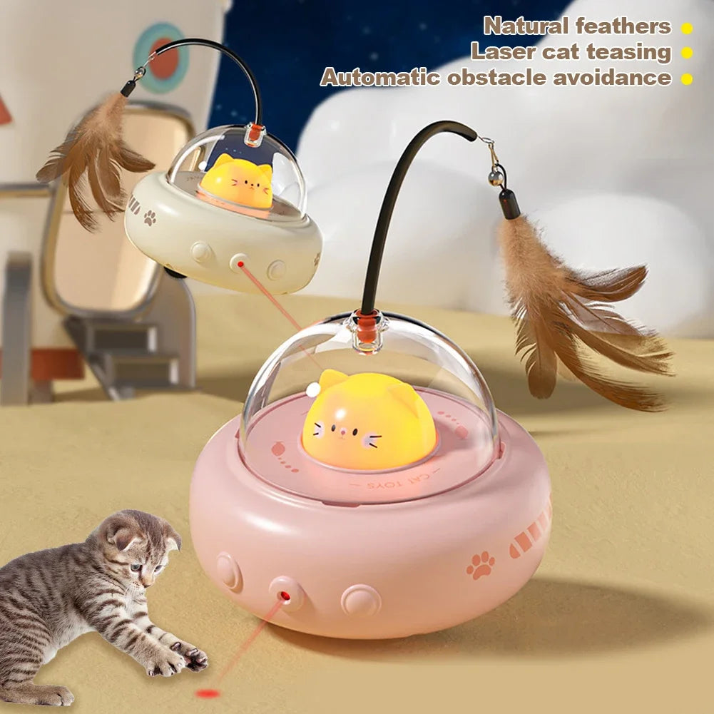 Gioco interattivo automatico per gatti con teaser intelligente
